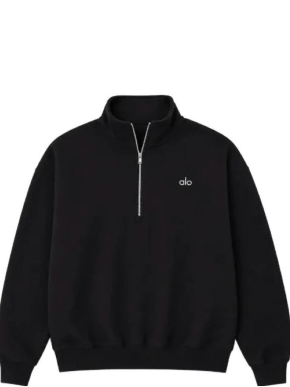 ALO Yoga Black Zip-Up Woman/Men's Sweater
